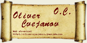 Oliver Cvejanov vizit kartica
